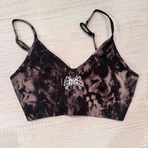 Darc Sport Black and Brown Tie-Dye Bralette